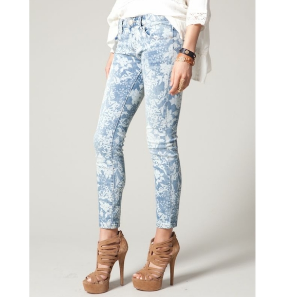 Free People Denim - Free People | Floral Skinny Jeans